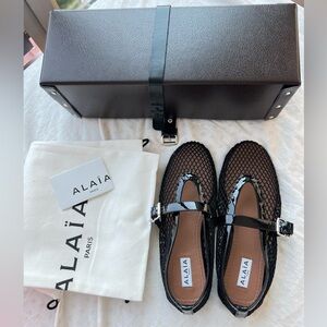 Alaia Mesh Mary Jane Flats - size 7.5W